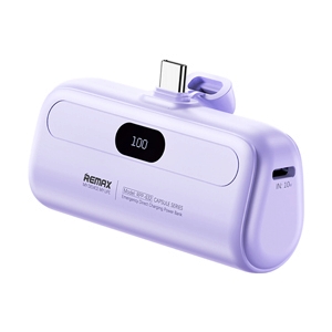 POWER BANK 5000 mAh REMAX (10W,RPP-632,Type-C) Purple