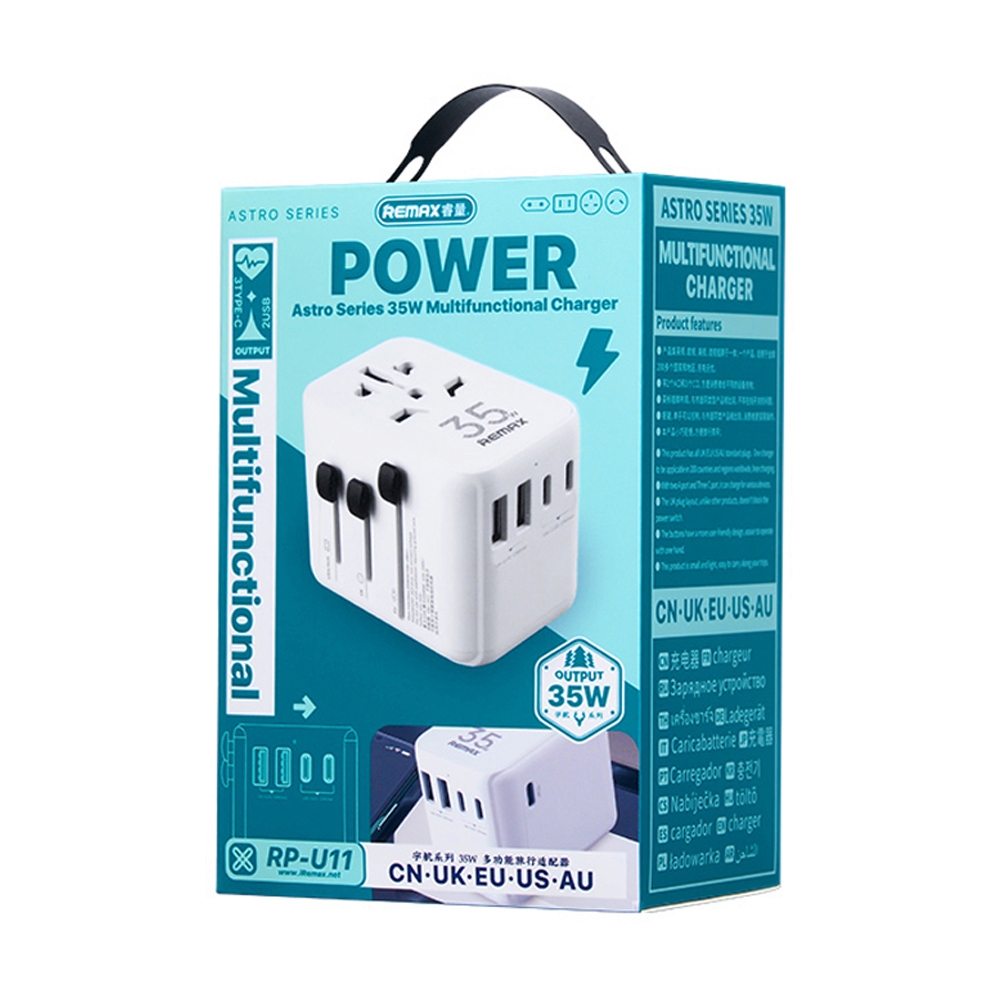 Adapter Universal Travel REMAX (RP-U11) White