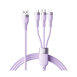 REMAX สายชาร์จ Charger 3in1 15W 1.2M Purple (RC-C151)