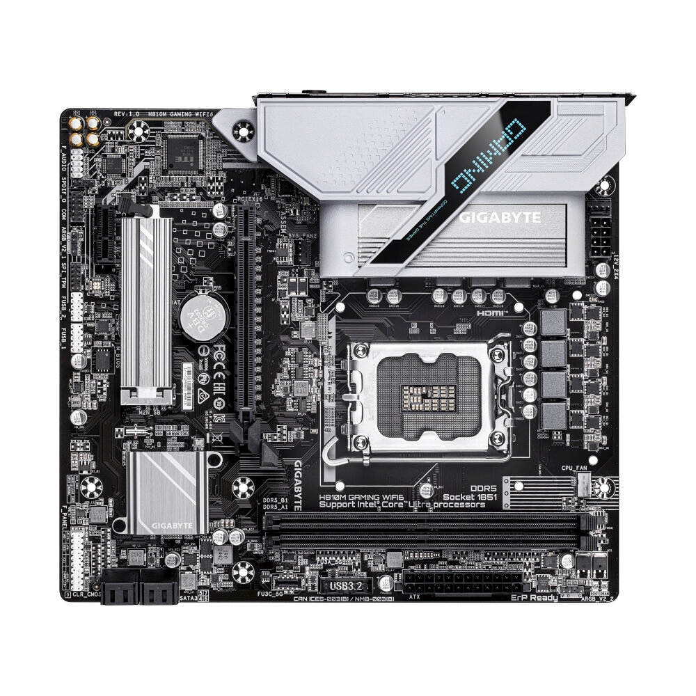 MAINBOARD (1851) GIGABYTE H810M GAMING WIFI6 DDR5 (REV. 1.0)