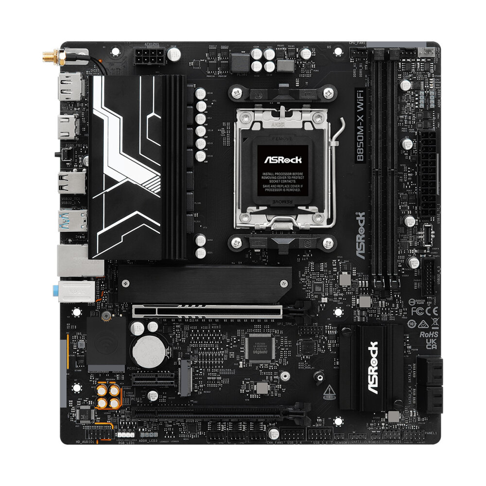 MAINBOARD (AM5) ASROCK B850M-X WIFI R2.0 DDR5