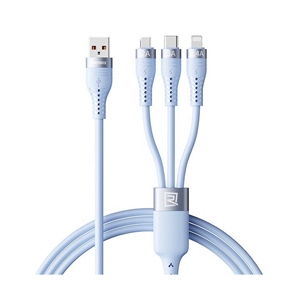 REMAX สายชาร์จ Charger 3in1 15W 1.2M Blue (RC-C151)