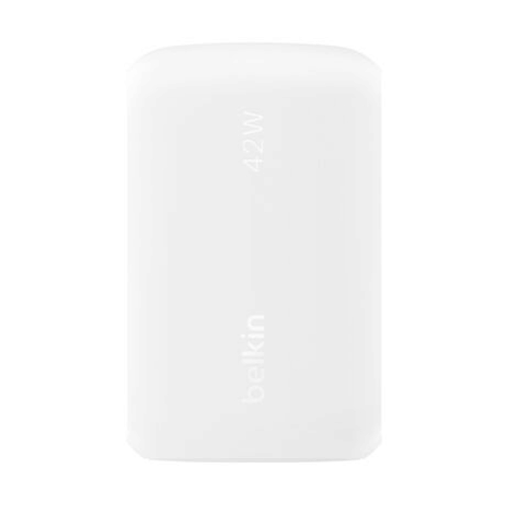 Adapter 2 Ports (1 USB + 1 Type-C) Charger BELKIN (42W,WCB009thWH) White