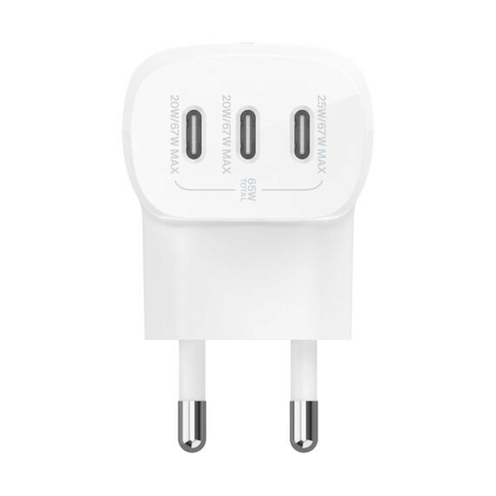 Adapter 3 Ports (3 Type-C) BELKIN White (67W,WCC002thWH)