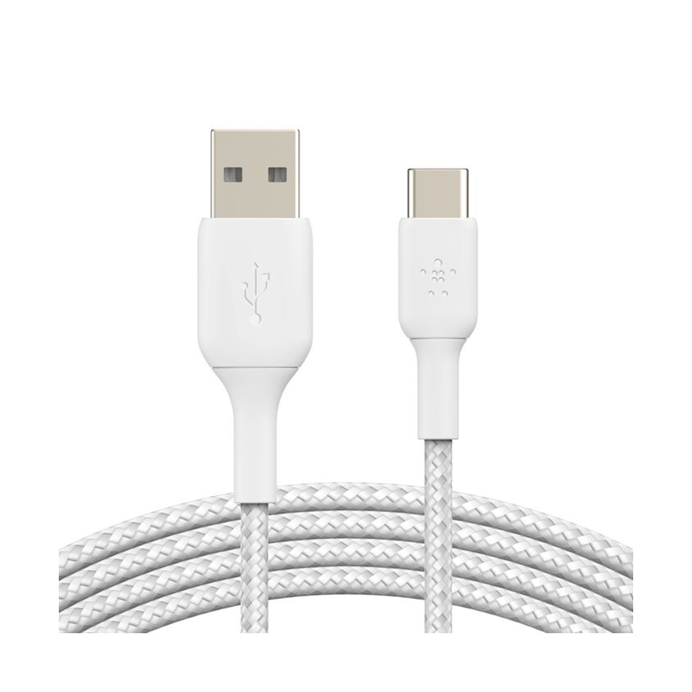 1M Cable Type-C To iPhone BELKIN (60W,BRAIDED,CAB002bt1MWH) White