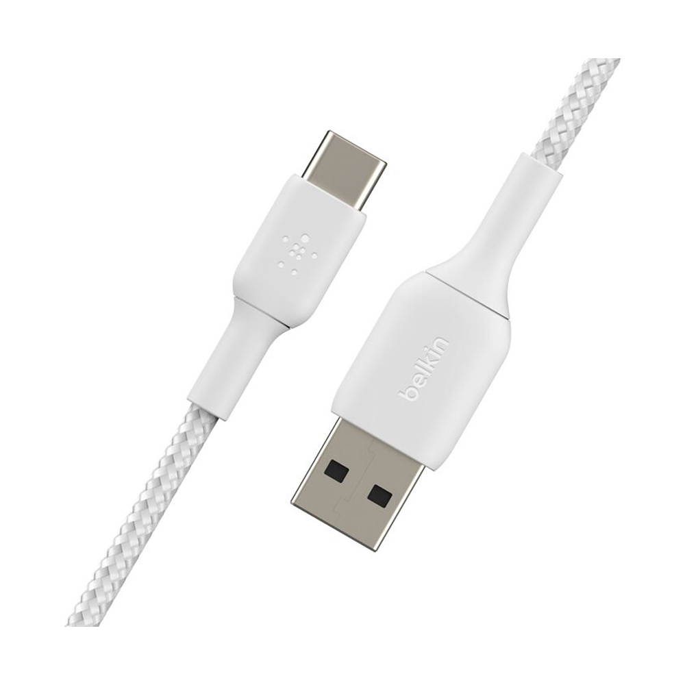 1M Cable Type-C TO iPhone BELKIN (60W,BRAIDED,CAB002bt1MWH) White