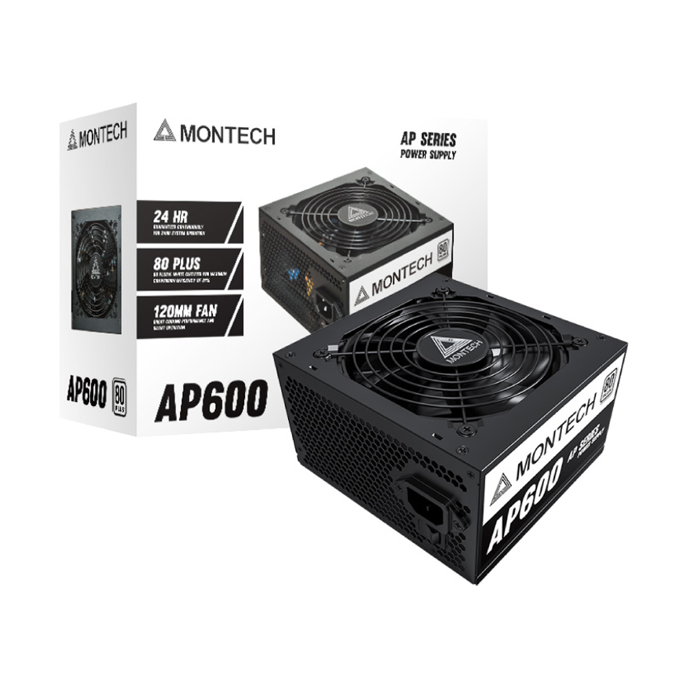 POWER SUPPLY (80+ WHITE) 600W MONTECH AP600