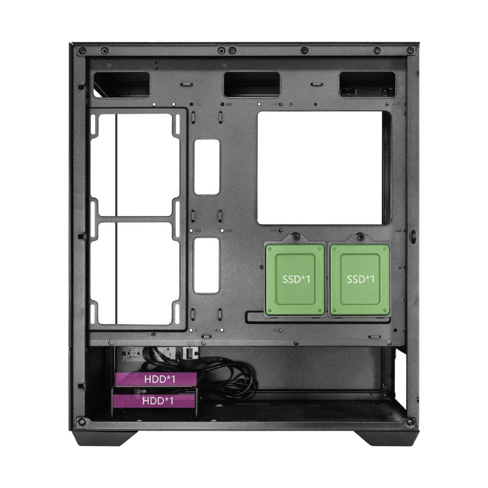 E-ATX CASE (NP) ITSONAS ECLIPSE ARGB BLACK