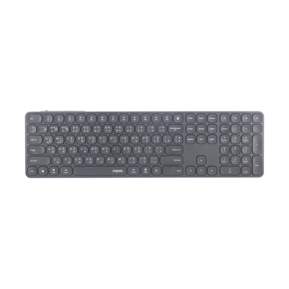 KEYBOARD WIRELESS RAPOO E9550L ULTRA-SLIM BLACK (BLUETOOTH)