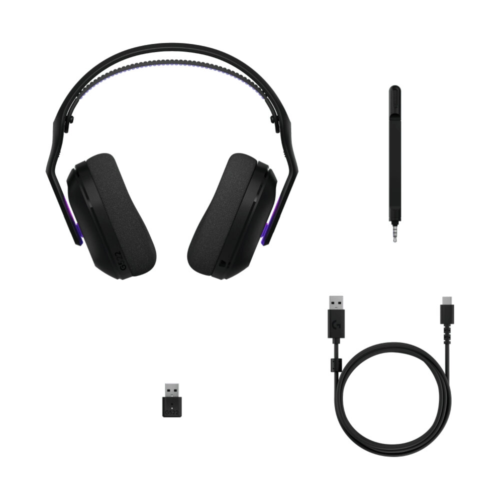 HEADSET WIRELESS LOGITECH G522 LIGHTSPEED BLACK (BLUETOOTH/2.1)