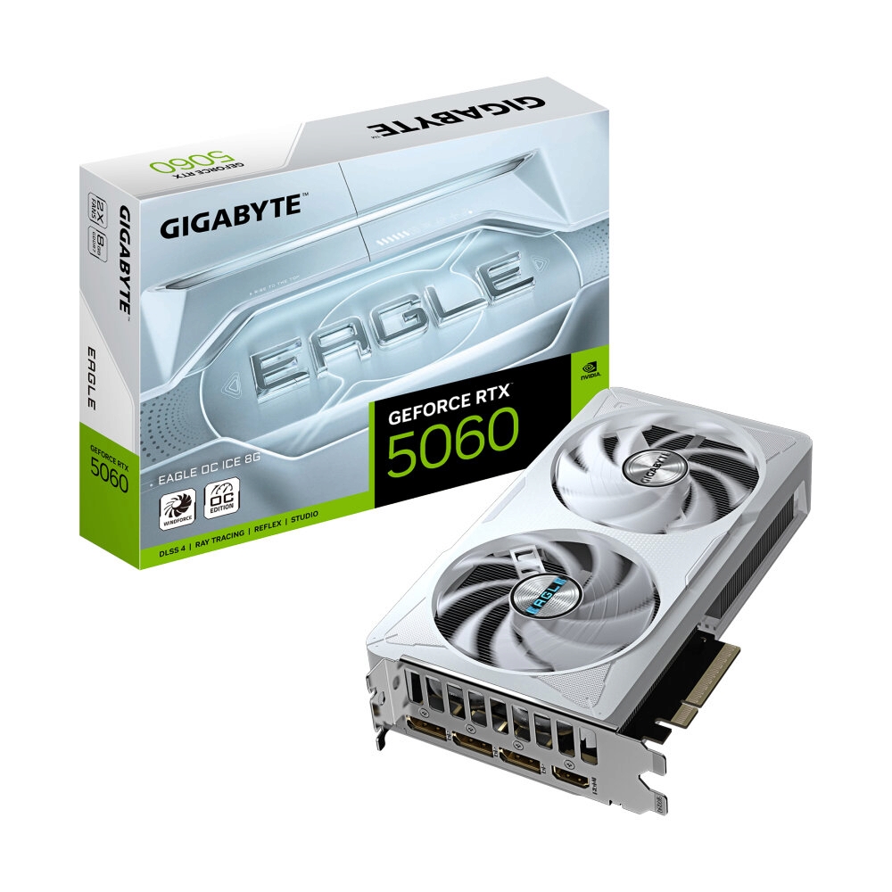 VGA GIGABYTE GEFORCE RTX 5060 EAGLE ICE OC - 8GB GDDR7 (REV. 1.0)