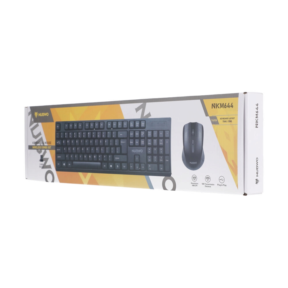 COMBO SET WIRELESS NUBWO NKM644 BLACK