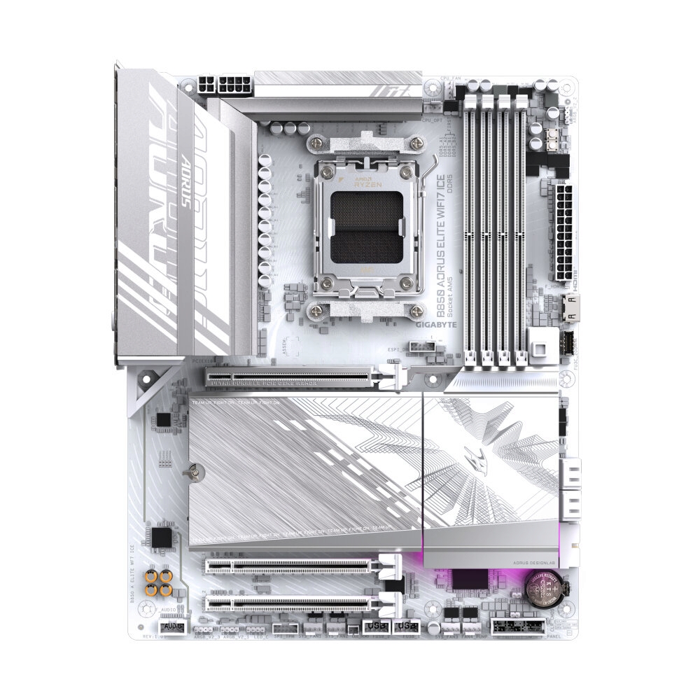 MAINBOARD (AM5) GIGABYTE B850 AORUS ELITE WIFI7 ICE DDR5 (REV. 1.1)