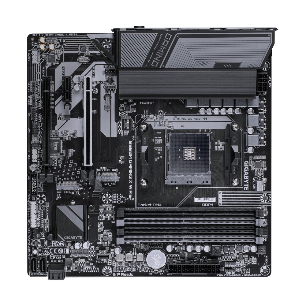 MAINBOARD (AM4) GIGABYTE B550M GAMING X WIFI6 DDR4 (REV. 1.0)