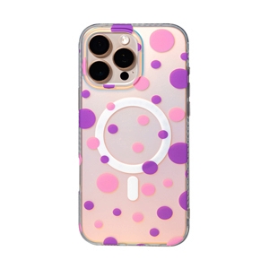 Case iPhone 13 AEIOU Purple Dot - Purple