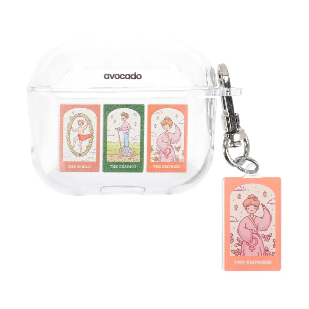 Case AirPods 4 / AirPods 4 (ANC) AVOCADO - Tarrot The Chariot