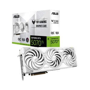 VGA ASUS GEFORCE RTX 5070 TI TUF O16G GAMING WHITE - 16GB GDDR7