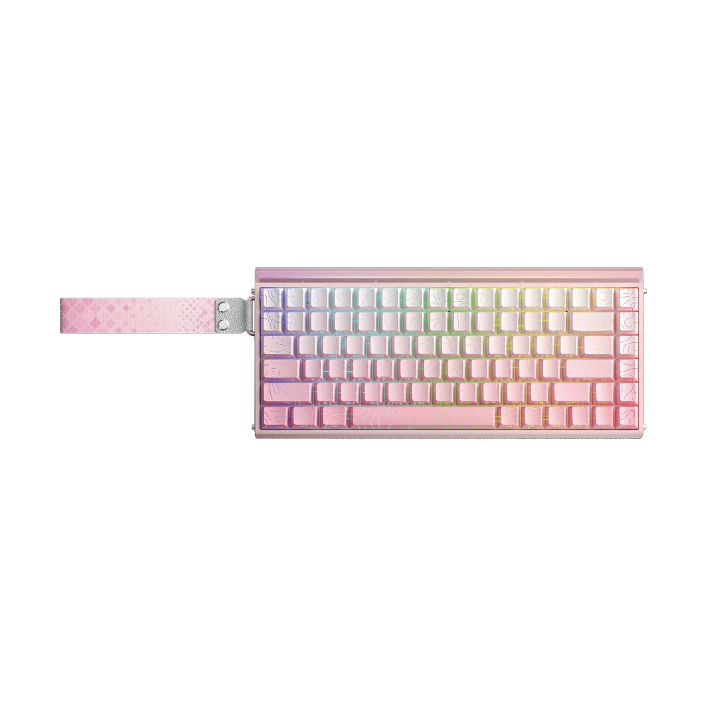 KEYBOARD AULA HERO84HE PINK NEPTUNE (MAGNETIC SWITCH คีย์บอร์ด)