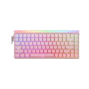 KEYBOARD AULA HERO84HE PINK NEPTUNE (MAGNETIC SWITCH คีย์บอร์ด)