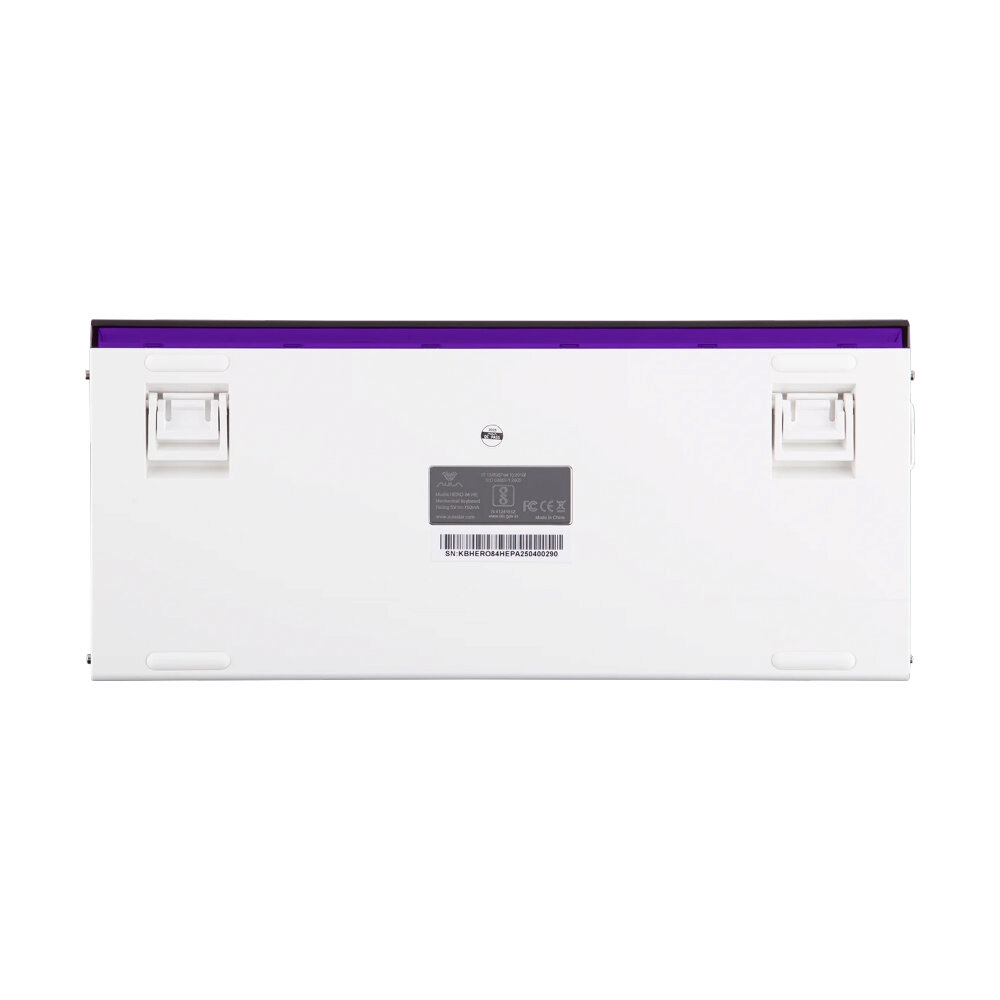 KEYBOARD AULA HERO84HE WHITE PURPLE PLUTO (MAGNETIC SWITCH คีย์บอร์ด)