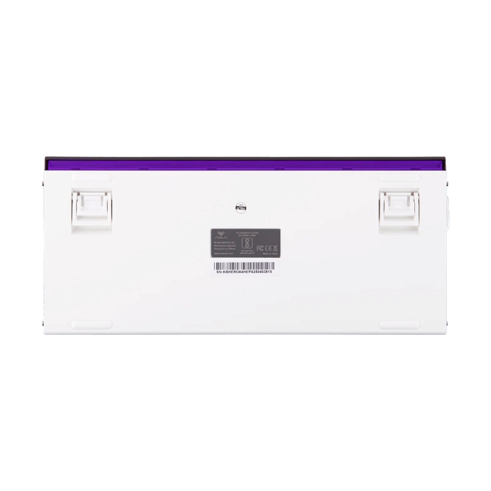 KEYBOARD AULA HERO84HE WHITE PLUTO (MAGNETIC SWITCH คีย์บอร์ด)
