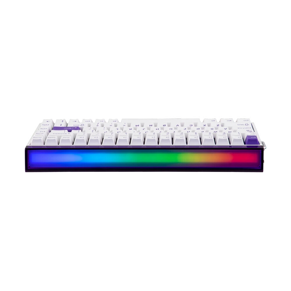 KEYBOARD AULA HERO84HE WHITE PLUTO (MAGNETIC SWITCH คีย์บอร์ด)
