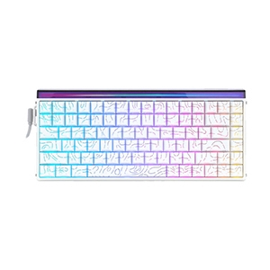 KEYBOARD AULA HERO84HE WHITE PLUTO (MAGNETIC SWITCH คีย์บอร์ด)