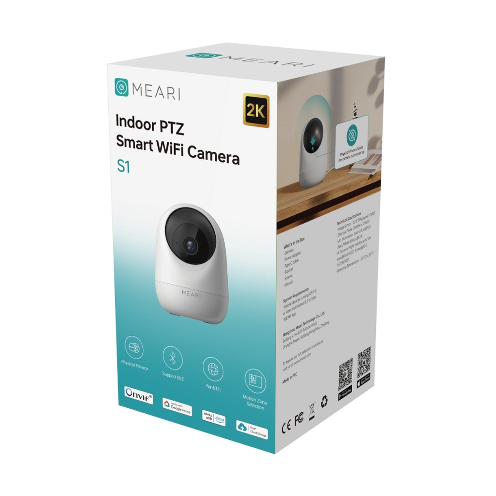 กล้องไร้สาย Smart Camera (3.0MP) MEARI S1 (Free Cloud 10 Years)