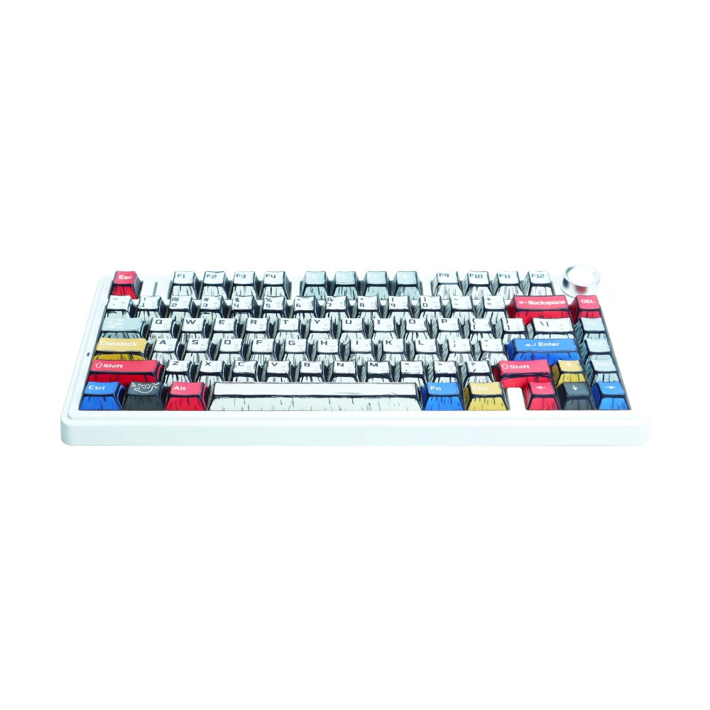 KEYBOARD WIRELESS BLUETOOTH AULA F75 COMICS (GREEN SWITCH คีย์บอร์ด)