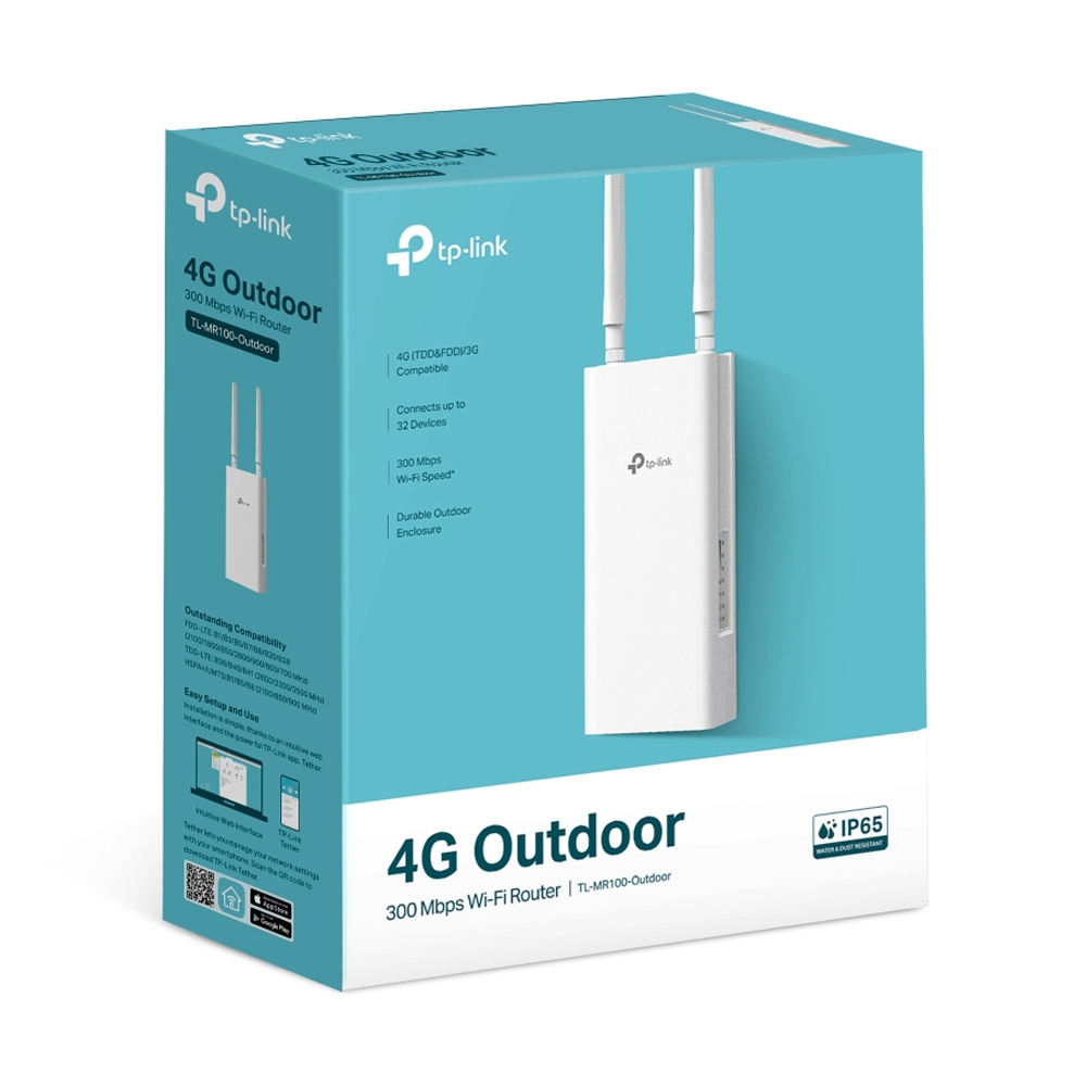 4G Router TP-LINK (TL-MR100-Outdoor) Wireless N300