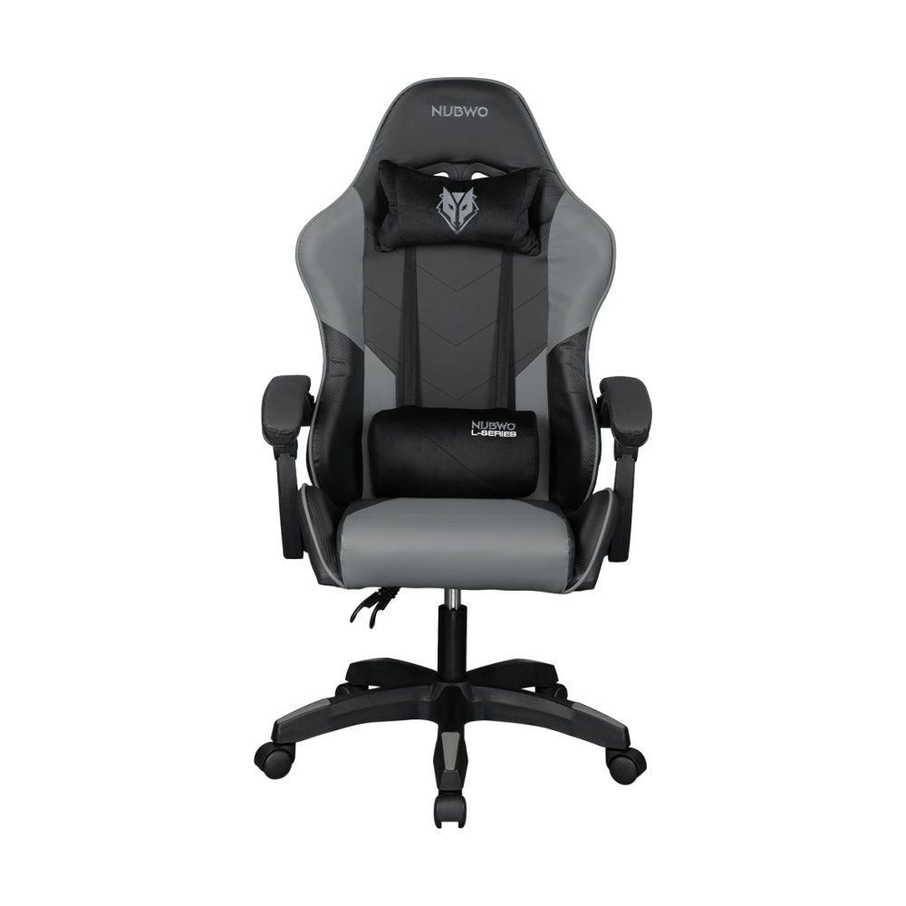 CHAIR NUBWO L202 MERCENARY BLACK/GRAY (เก้าอี้)