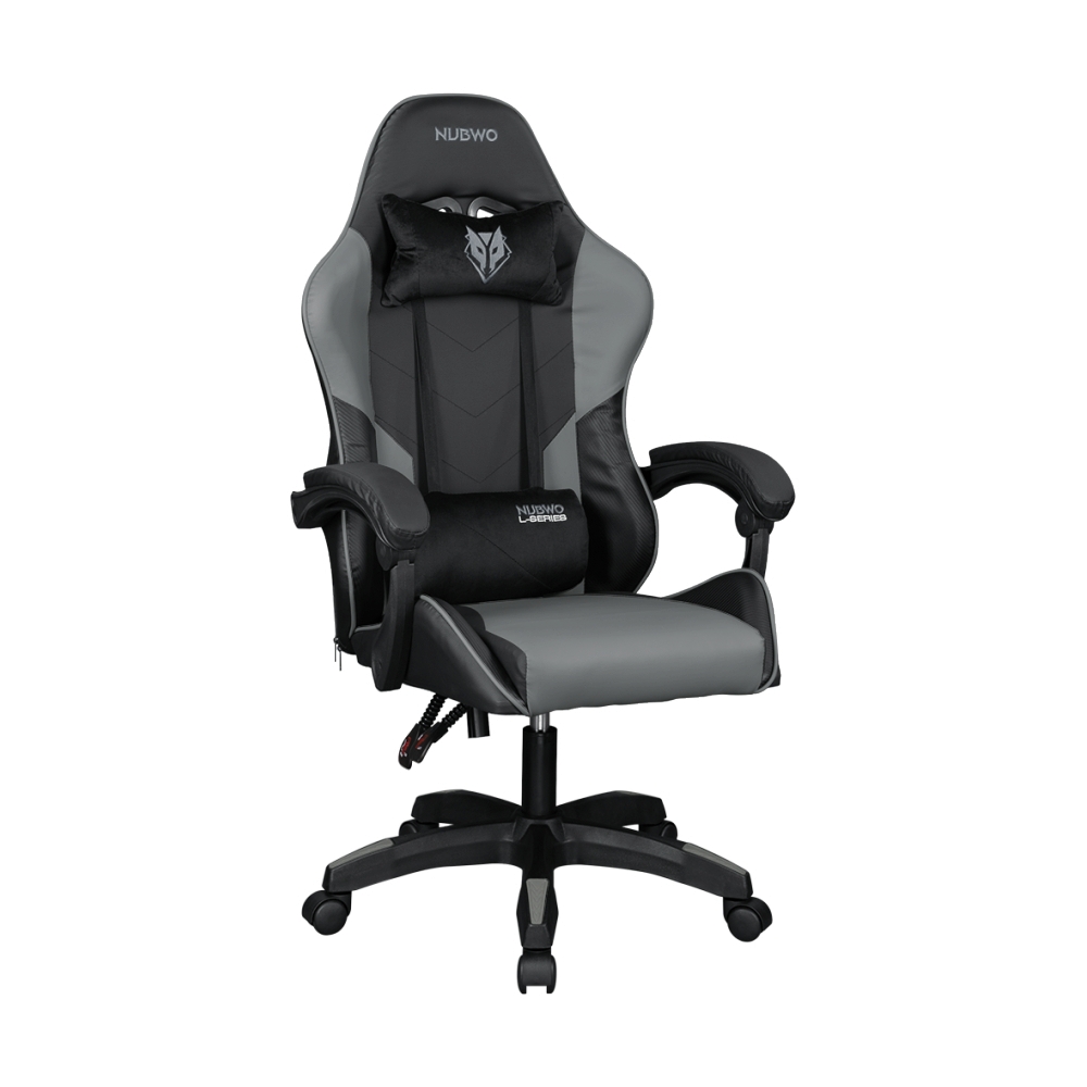 CHAIR NUBWO L202 MERCENARY BLACK/GRAY (เก้าอี้)
