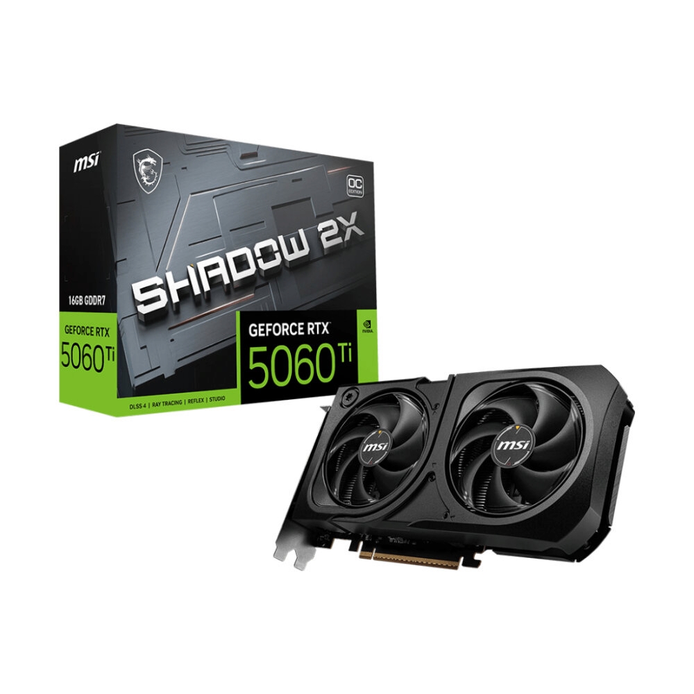 RTX5060TI/16GB MSI SHADOW 2X PLUS (OC/D7)