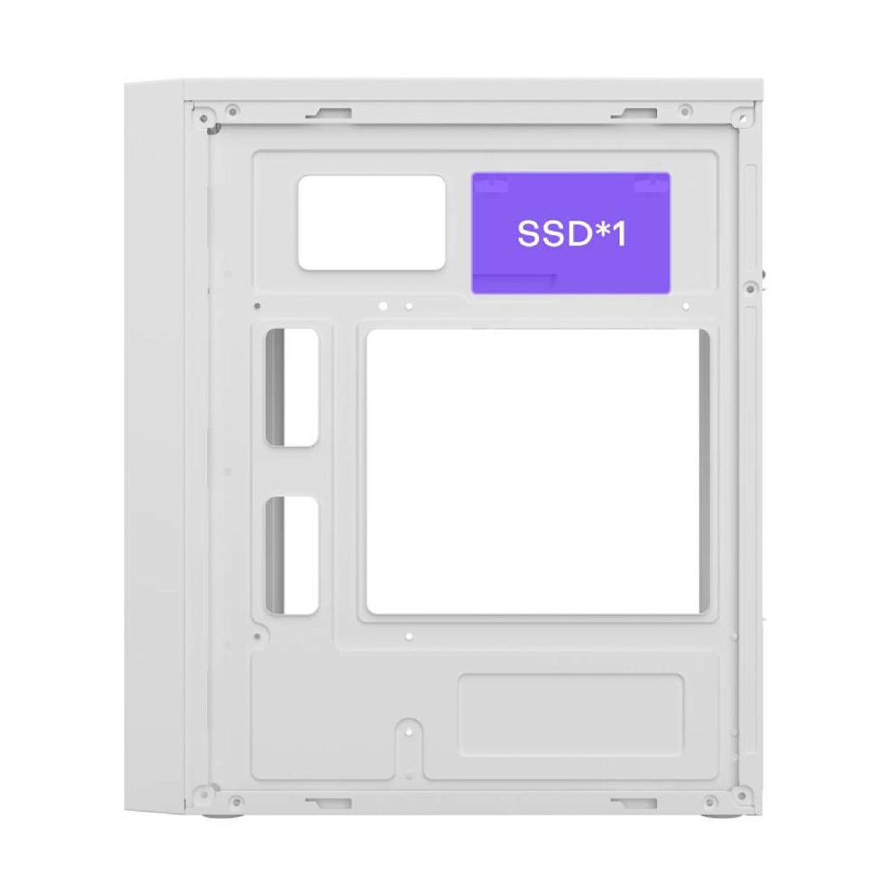mATX CASE (NP) CUBIC REACTOR WHITE