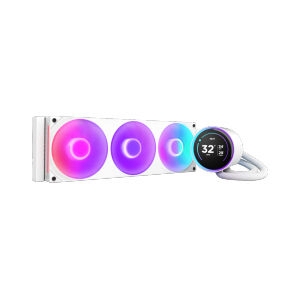 LIQUID COOLING NZXT KRAKEN ELITE PLUS 420 RGB WHITE (RL-KR42E-W2)