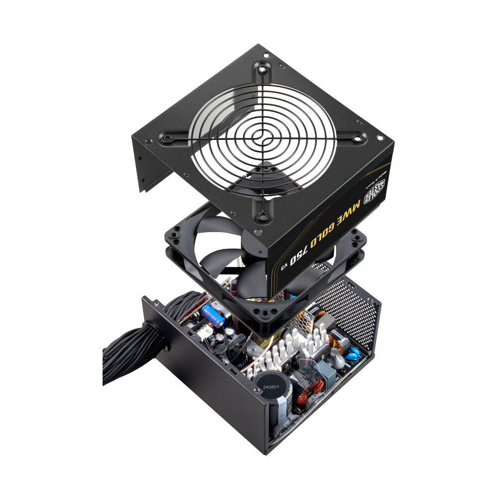 POWER SUPPLY (80+ GOLD) 750W COOLER MASTER MWE V3 NM FR (MPE-7506-ACAG-BTH)