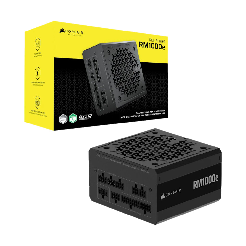 POWER SUPPLY (CYBENETICS PLATINUM) 1000W CORSAIR RM1000E (CP-9020297-NA)
