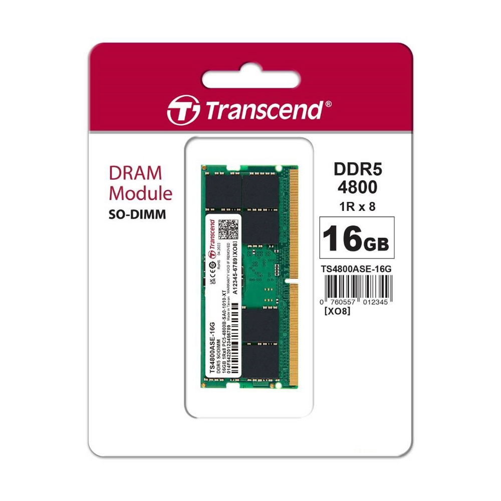 RAM DDR5(4800, NB) 16GB TRANSCEND (TCN-JM4800ASE-16G)