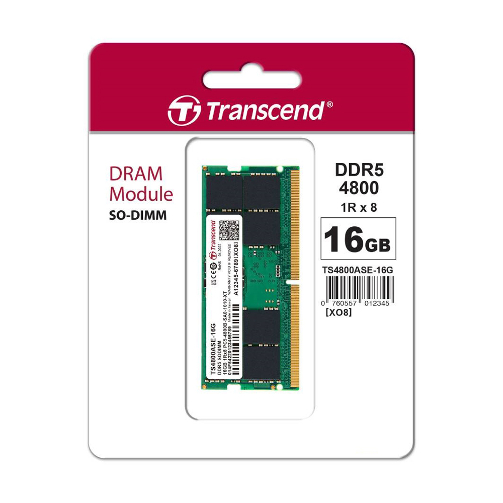RAM DDR5(4800, NB) 16GB TRANSCEND (TCN-JM4800ASE-16G)