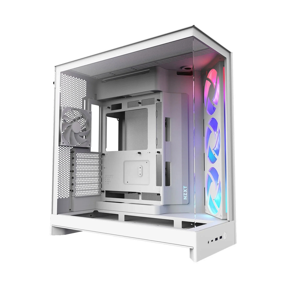 ATX CASE (NP) NZXT H9 FLOW 2025 WHITE RBG (CM-H92FW-R1)