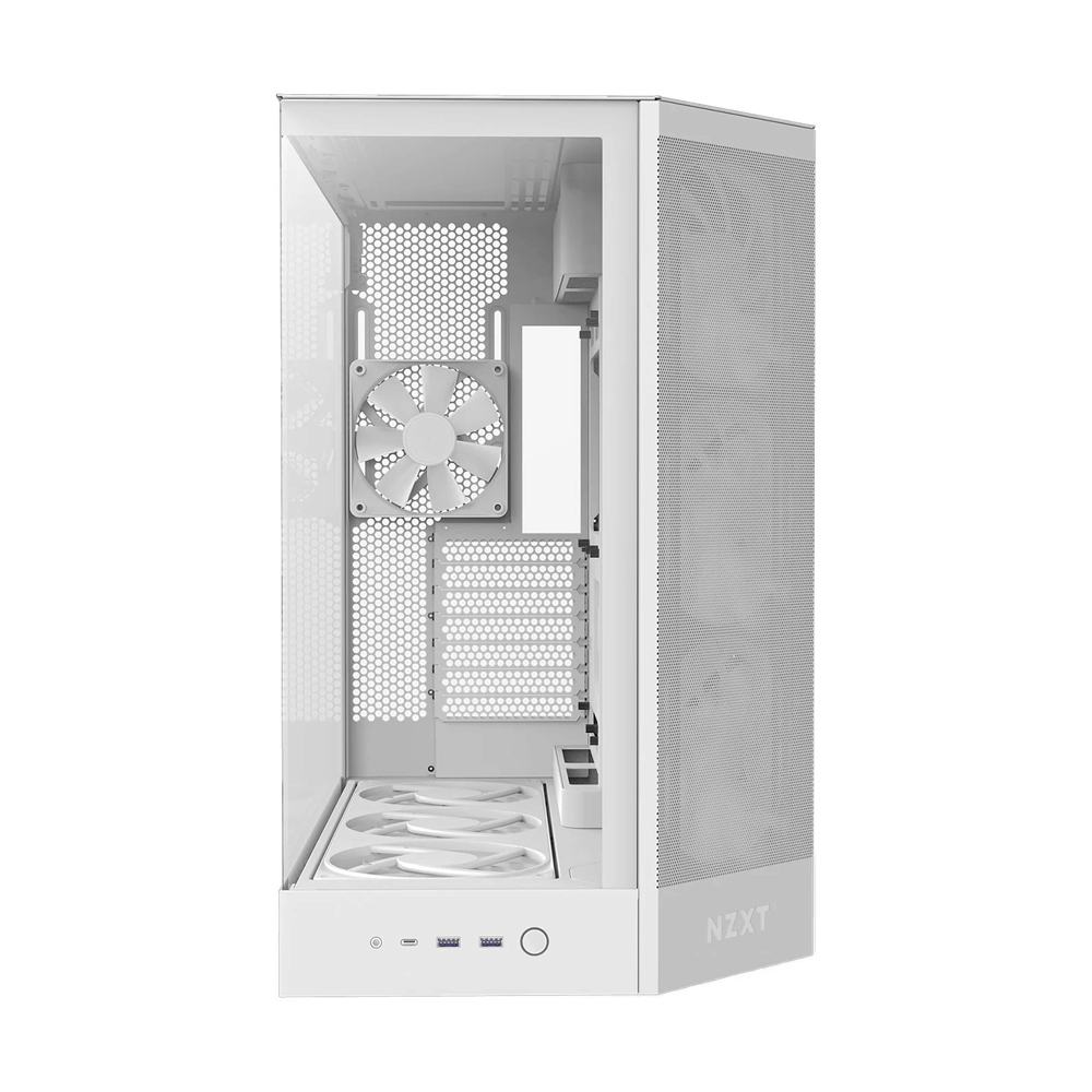 E-ATX CASE (NP) NZXT H9 FLOW RGB PLUS 2025 WHITE (CM-H92FW-P1)