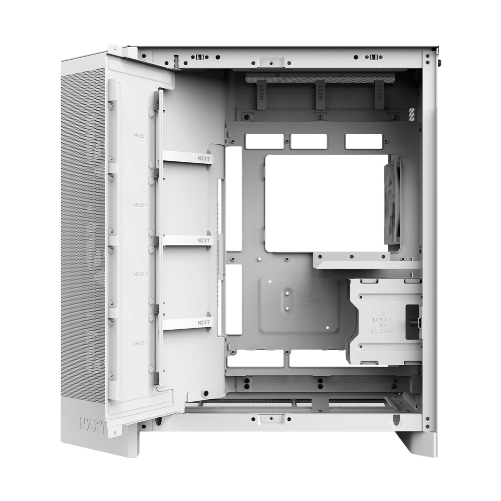 E-ATX CASE (NP) NZXT H9 FLOW RGB PLUS 2025 WHITE (CM-H92FW-P1)
