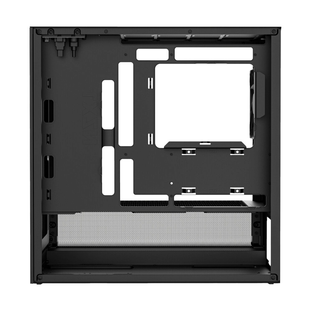 mATX CASE (NP) NZXT H3 FLOW 2025 BLACK (CC-H31FB-01)