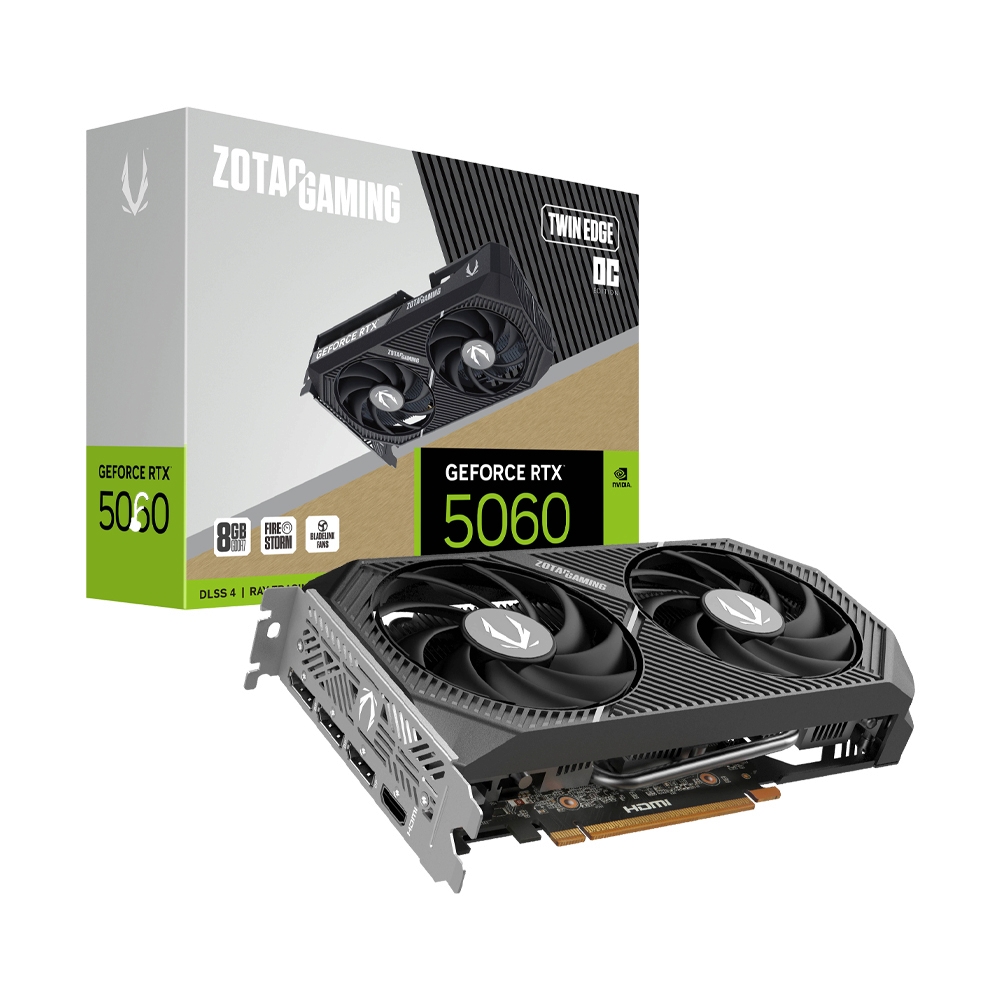 VGA ZOTAC GEFORCE RTX 5060 TWIN EDGE OC - 8GB GDDR7