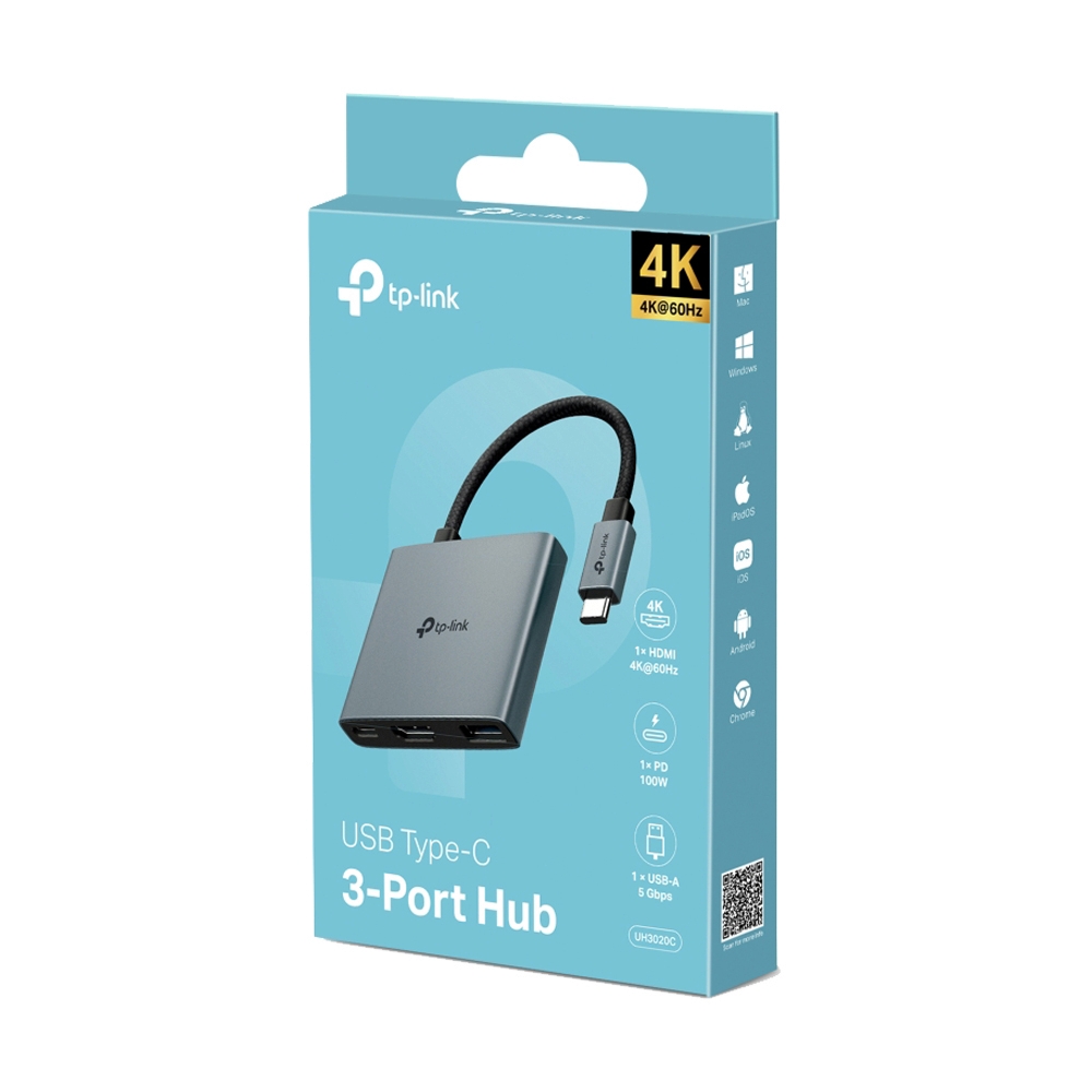 Converter Type-C 3 in 1 TP-LINK (UH3020C)