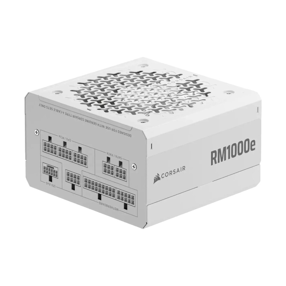POWER SUPPLY (CYBENETICS GOLD) 1000W CORSAIR RM1000E WHITE (CP-9020294-NA)
