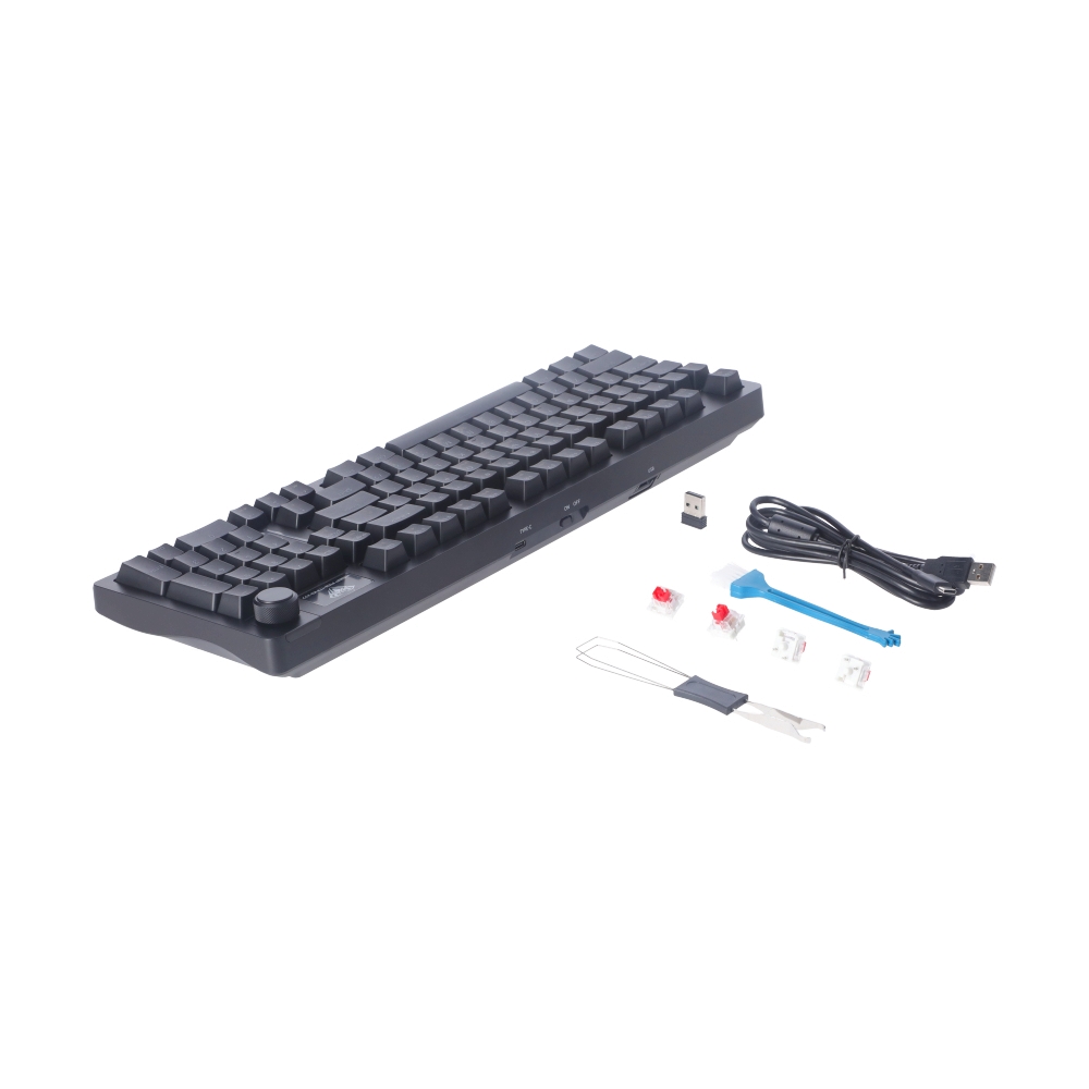 KEYBOARD WIRELESS BLUETOOTH AULA S98 BLACK (RED SWITCH คีย์บอร์ด)