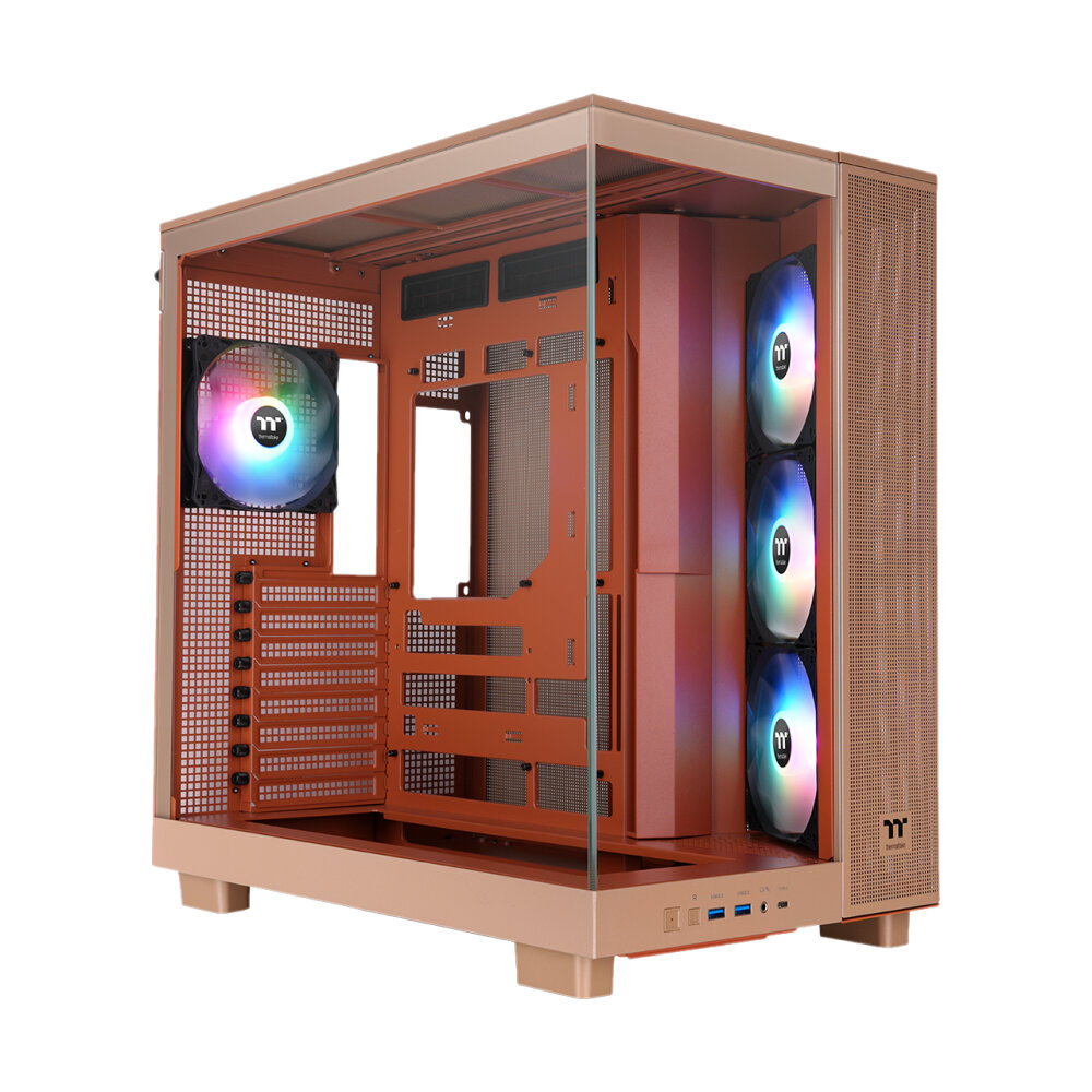 ATX CASE (NP) THERMALTAKE VIEW 380 XL TG ARGB GRAVEL SAND (CA-11E-00MGWN-00)