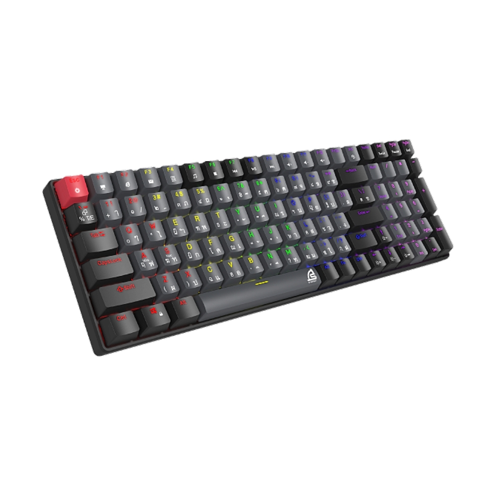 KEYBOARD SIGNO KB723 MOBILUS BLACK GREY (BLUE SWITCH คีย์บอร์ด)