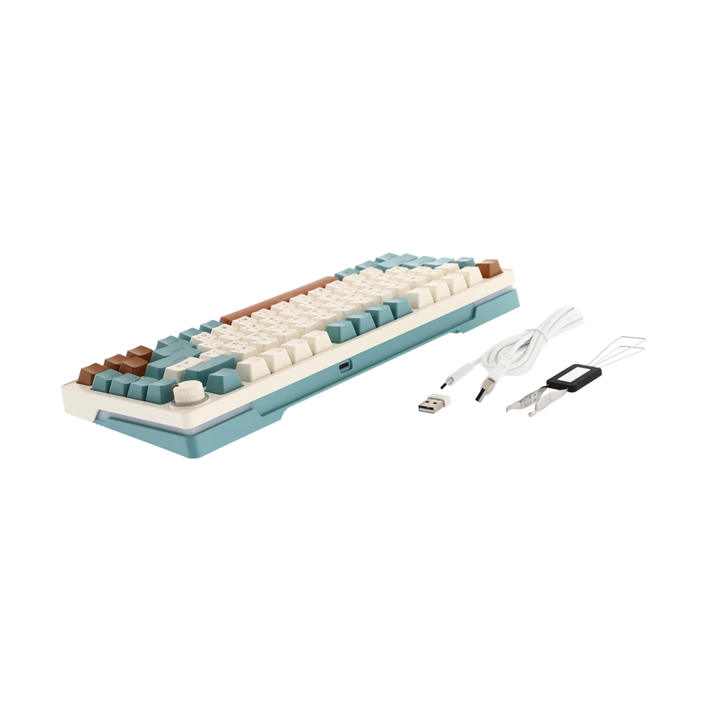 KEYBOARD WIRELESS DEKAY 82 ULTRA FOREST (GOLD PINK SWITCH คีย์บอร์ด)